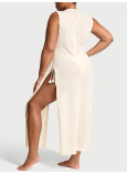 Туніка для Пляжу Victoria's Secret Swim Beachwear Knit Tie-Front Maxi Cover-Up_3