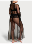 Халат Victoria's Secret Rose Lace & Tulle Corset Long Robe_3