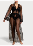 Халат Victoria's Secret Rose Lace & Tulle Corset Long Robe_2