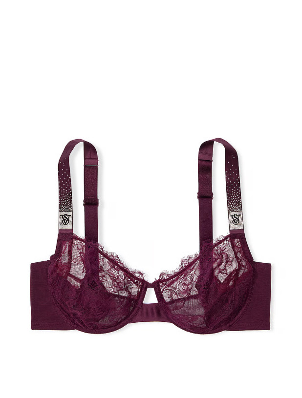Бюстгальтер зі Стразами Victoria's Secret Very Sexy The Fabulous by Victoria’s Secret Scattered Glitter Unlined Full Cup Bra_4