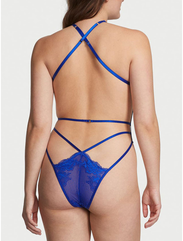 Боді Тедді Victoria's Secret Very Sexy Fishnet Floral High-Neck Teddy_3