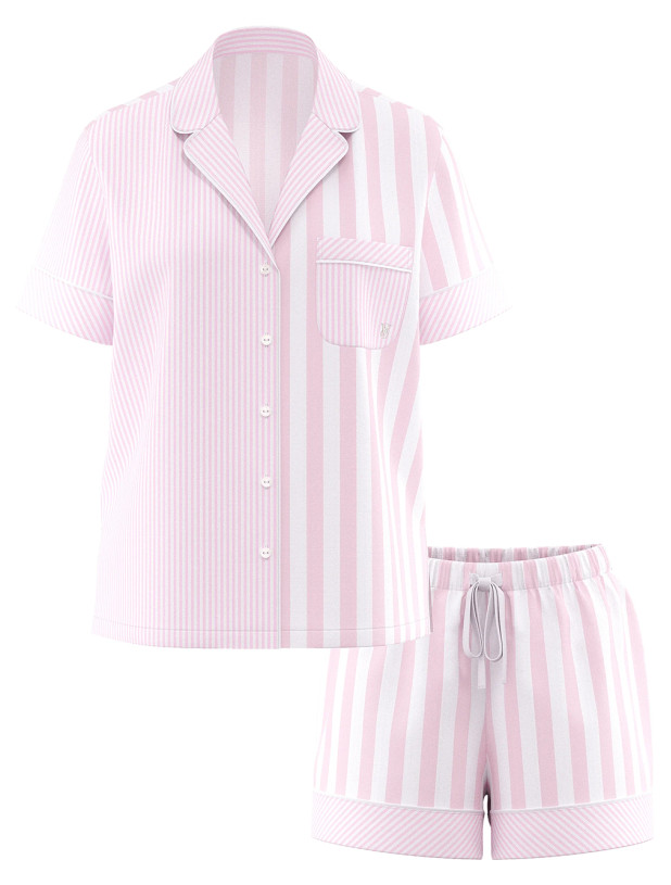 Бавовняна Піжама Victoria's Secret Cotton Short Pajama Set_4