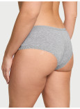 Бавовняні Трусики Чікі Victoria's Secret Lace Waist Cotton Cheeky Panty_2