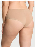 Бавовняні Трусики Чікі Victoria's Secret Lace Waist Cotton Cheeky Panty_3