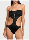 Суцільний Купальник Victoria's Secret з Вирізами Swim VS Archives Strappy Hardware Strapless Monokini One-Piece Swimsuit_2