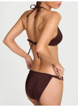 Купальник Бікіні Трикутник Victoria's Secret Swim VS Archives Strappy Hardware Halter Bikini Top & Strappy Hardware String Bikini Bottom_2