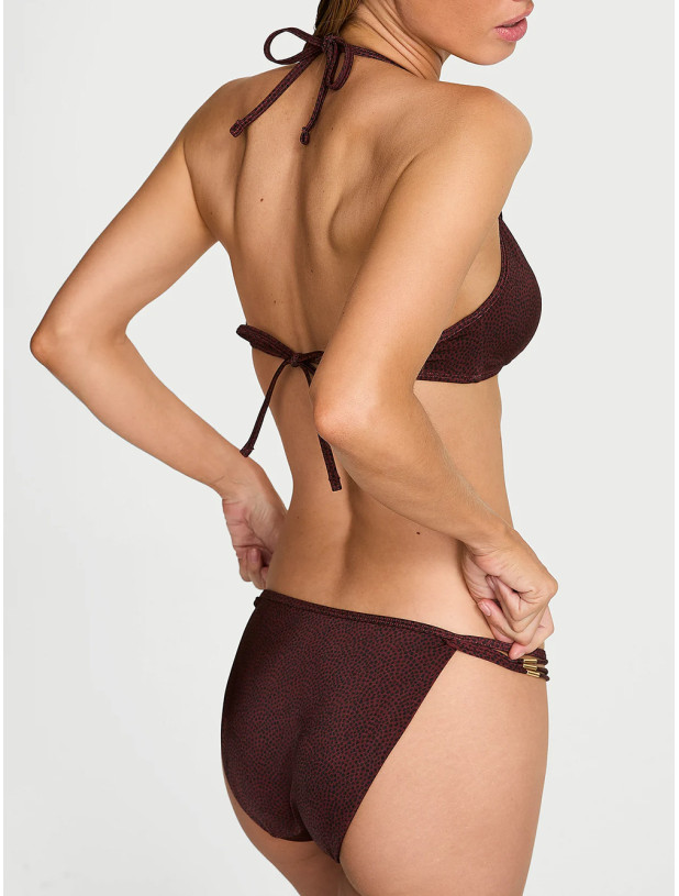 Купальник Бікіні Трикутник Victoria's Secret Swim VS Archives Strappy Hardware Halter Bikini Top & Strappy Hardware String Bikini Bottom_2
