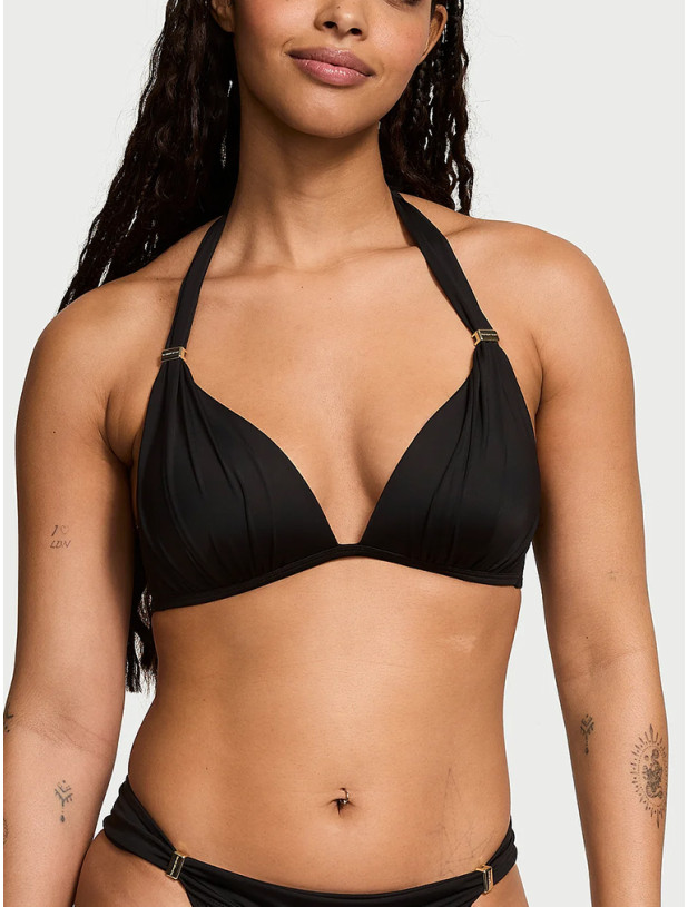 Купальник Бікіні Трикутник Victoria's Secret Swim Harlow Halter Push-Up Bikini Top & Brazilian Bikini Bottom_6
