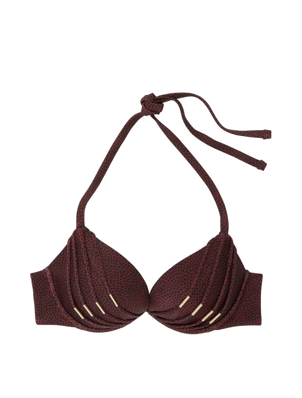 Купальник Пуш-ап Victoria's Secret Swim VS Archives Banded Push-Up Bikini Top & Strappy Hardware Brazilian Bikini Bottom_4