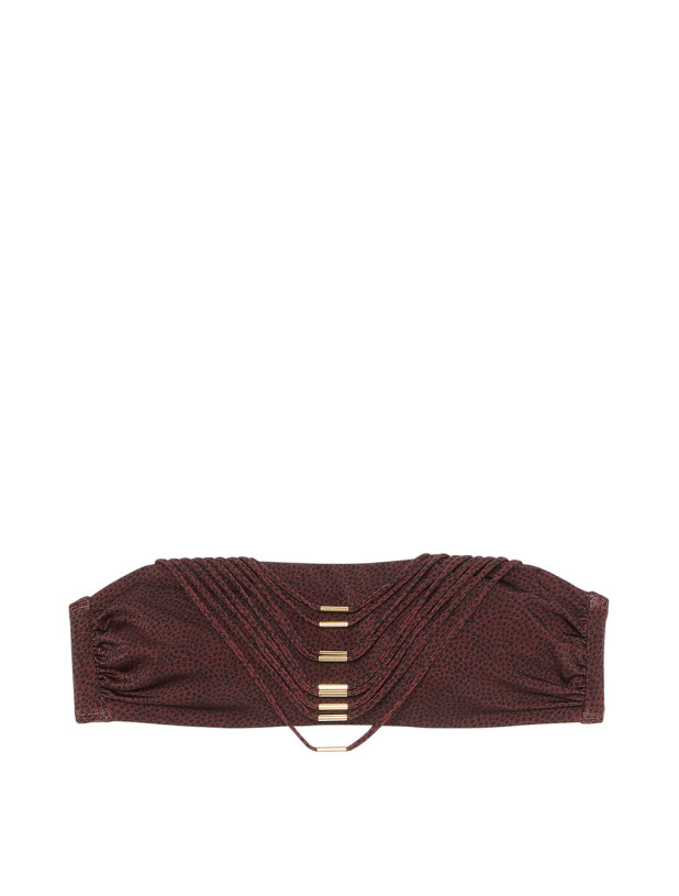 Купальник Бандо Victoria's Secret Swim VS Archives Strappy Hardware Bandeau Bikini Top & Strappy Hardware String Bikini Bottom_4