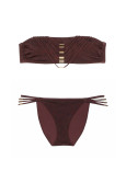 Купальник Бандо Victoria's Secret Swim VS Archives Strappy Hardware Bandeau Bikini Top & Strappy Hardware String Bikini Bottom_3