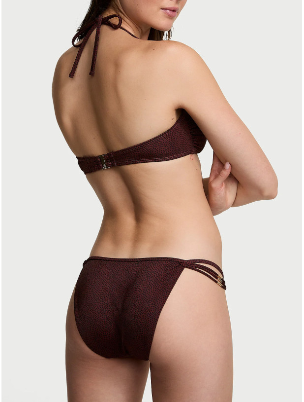 Купальник Бандо Victoria's Secret Swim VS Archives Strappy Hardware Bandeau Bikini Top & Strappy Hardware String Bikini Bottom_2