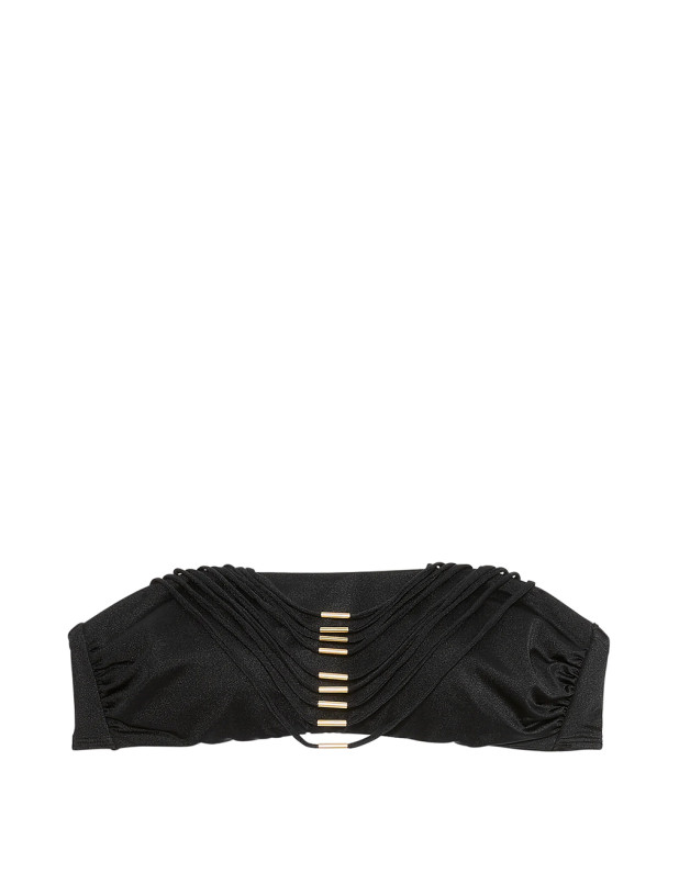 Купальник Бандо Victoria's Secret Swim VS Archives Strappy Hardware Bandeau Bikini Top &  Strappy Hardware Brazilian Bikini Bottom_4