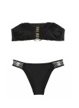 Купальник Бандо Victoria's Secret Swim VS Archives Strappy Hardware Bandeau Bikini Top &  Strappy Hardware Brazilian Bikini Bottom_3