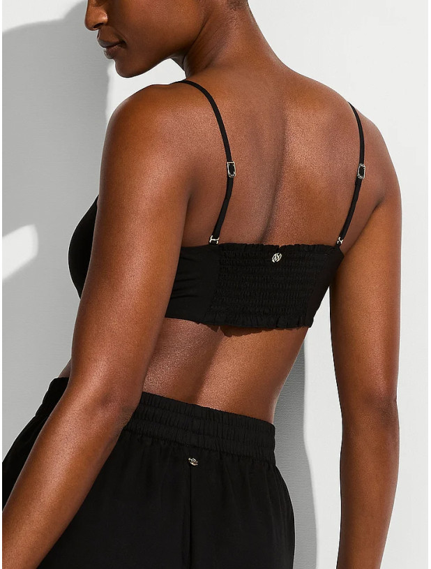 Топ-бандо для Пляжу Victoria's Secret Swim Beachwear Easy Tie-Front Bandeau Top_2