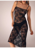 Нічна Сорочка-Сукня Victoria's Secret Rose Lace Shine Strap Long Slip_1
