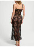 Нічна Сорочка-Сукня Victoria's Secret Rose Lace Shine Strap Long Slip_4