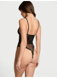 Боді Мереживне Victoria's Secret Very Sexy Sheer Rose Plunge Bodysuit_2