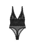 Боді Мереживне Victoria's Secret Very Sexy Sheer Rose Plunge Bodysuit_3
