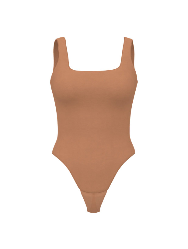 Боді Victoria's Secret Bodywear by Victoria's Secret with FeatherSoft™ Innovation Square-Neck Tank Bodysuit_4