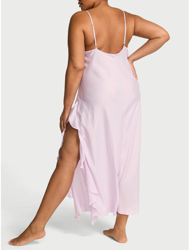 Нічна Сорочка Сукня Сліп Дрес Victoria's Secret Dream Angels Silky Flutter Ruffled Long Slip_4