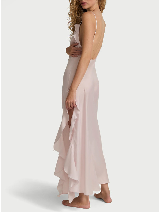 Нічна Сорочка Сукня Сліп Дрес Victoria's Secret Dream Angels Silky Flutter Ruffled Long Slip_3