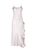 Нічна Сорочка Сукня Сліп Дрес Victoria's Secret Dream Angels Silky Flutter Ruffled Long Slip_4