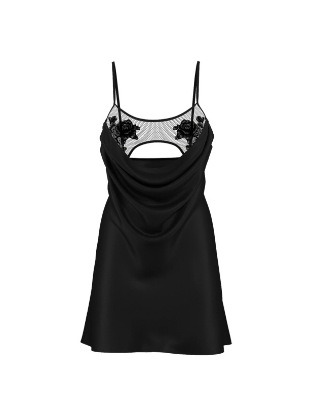 Нічна Сорочка Victoria's Secret Sheer Rose Satin Draped Mini Slip_4