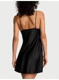 Нічна Сорочка Victoria's Secret Sheer Rose Satin Draped Mini Slip_3