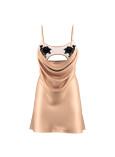 Нічна Сорочка Victoria's Secret Sheer Rose Satin Draped Mini Slip_3