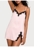 Нічна Сорочка Victoria's Secret Tease Satin Lace-Trim Mini Slip Dress_1