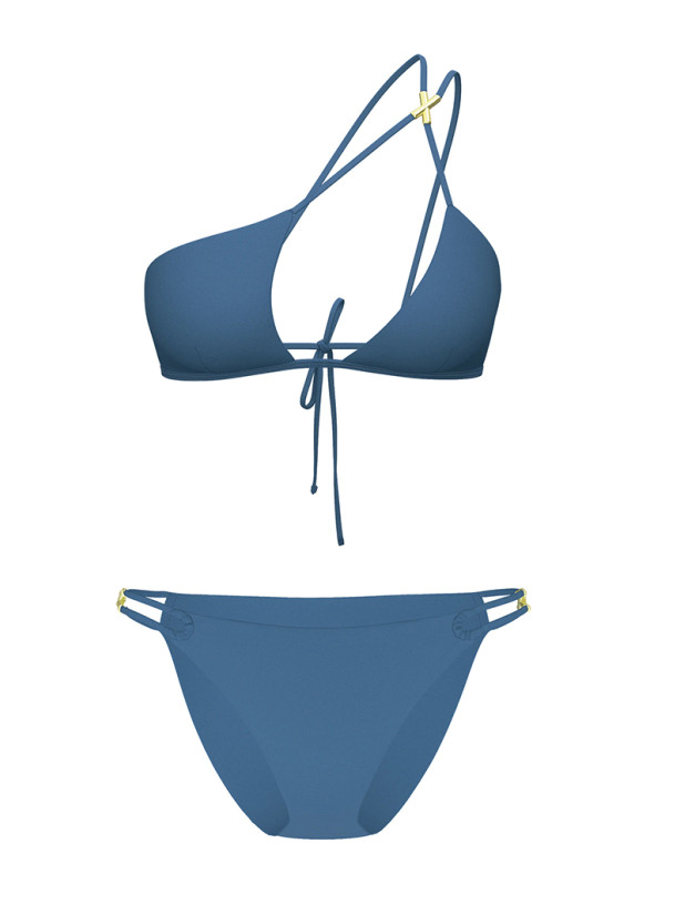 Купальник на Одне Плече Victoria's Secret VS Archives Swim Sexy Straps One-Shoulder Bikini Top & Sexy Straps Bikini Bottom_4