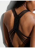 Суцільний Купальник Монокіні Victoria's Secret з Вирізами та Бахромою VS Archives Swim Beach Macrame One-Piece Swimsuit_2