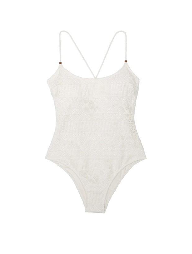 Суцільний Купальник Монокіні Victoria's Secret VS Archives Swim Beach Lace Cheeky One-Piece Swimsuit_3