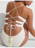 Суцільний Купальник Монокіні Victoria's Secret VS Archives Swim Beach Lace Cheeky One-Piece Swimsuit_1