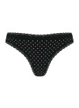 Хлопковые Трусики Стринги Victoria's Secret Lace Trim Cotton Lace-Waist Thong_3