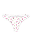 Хлопковые Трусики Стринги Victoria's Secret Lace Trim Cotton Lace-Waist Thong_3