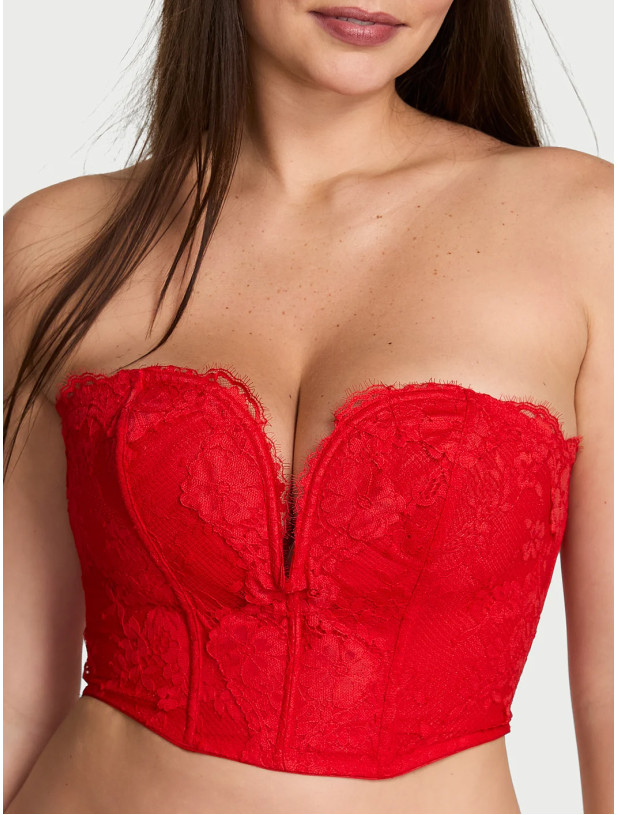 Бюстьє-корсет Victoria's Secret Dream Angels Dare to Dream Lace Deep-V Cropped Corset Top_2