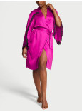 Халат Victoria's Secret Satin Rose Lace-Trim Midi Robe_1