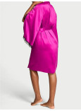 Халат Victoria's Secret Satin Rose Lace-Trim Midi Robe_3