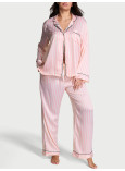 Піжама Сатинова Victoria's Secret Signature Satin Long Pajama Set_1