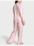 Піжама Сатинова Victoria's Secret Signature Satin Long Pajama Set_2