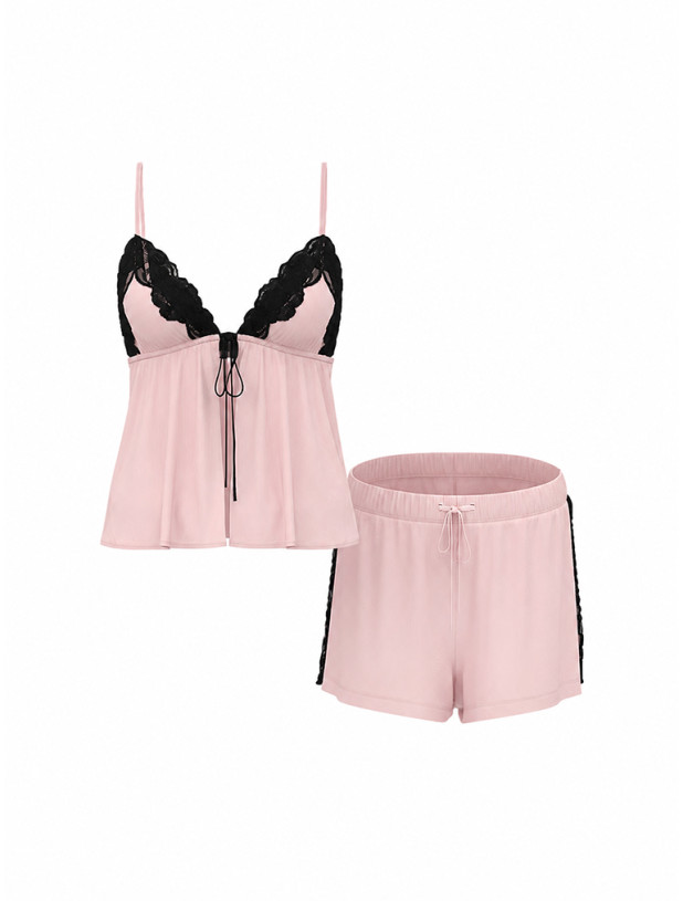 Піжама з Модалу Victoria's Secret  SoSoft Modal Lace-Trim Flyaway Cami Set_3