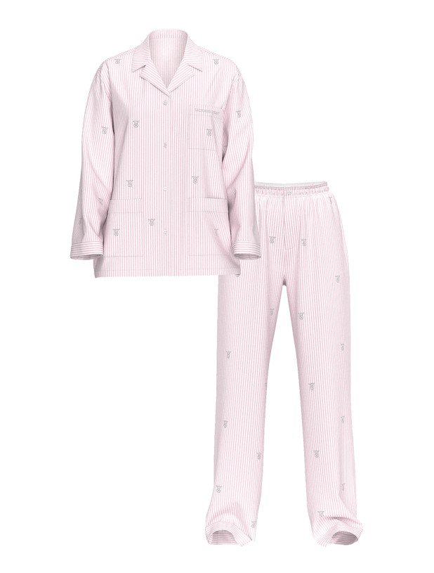 Бавовняна Піжама Victoria's Secret Cotton Shine Oversized Long Pajama Set_4