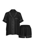 Піжама з Шортами Victoria's Secret Signature Satin Short Pajama Set_4