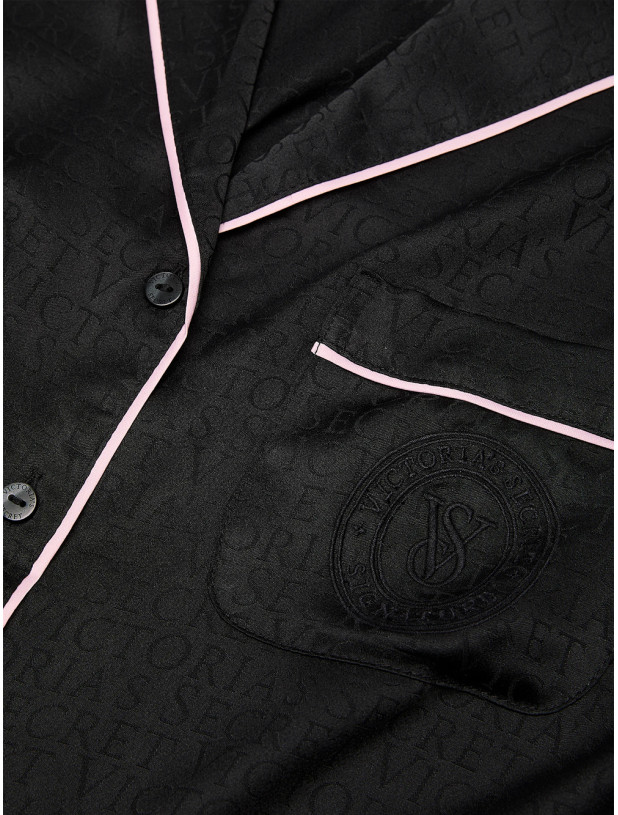 Піжама з Шортами Victoria's Secret Signature Satin Short Pajama Set_3