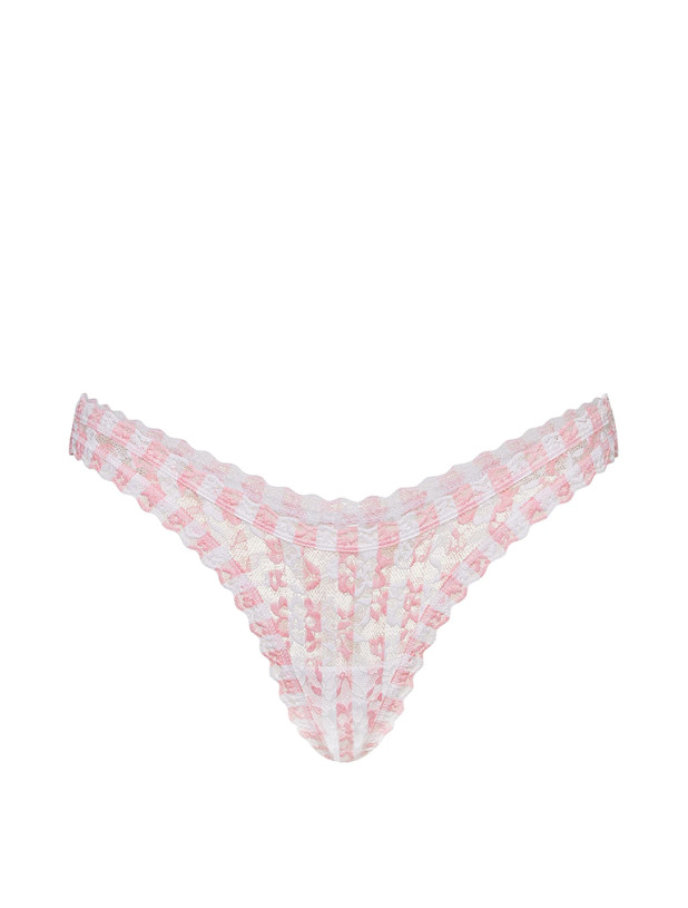Трусики Стрінги Мереживні Victoria's Secret The Lacie Lace Ultra-Mini Scoop Thong Panty_2