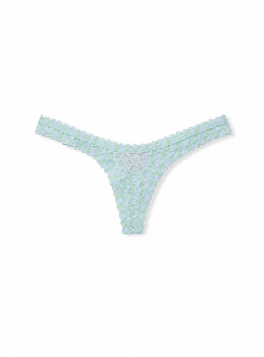Трусики Стрінги Мереживні Victoria's Secret The Lacie Lace Ultra-Mini Scoop Thong Panty