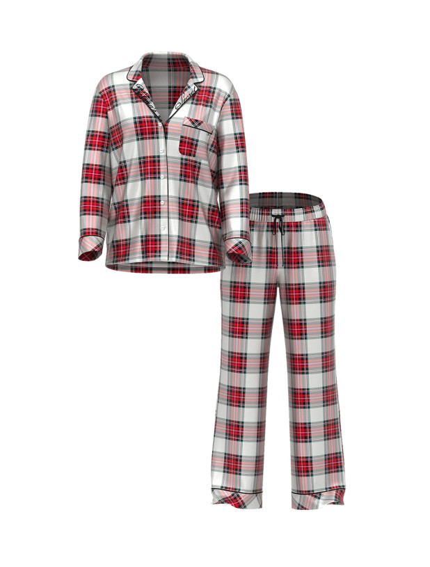 Піжама Фланелева Victoria's Secret Flannel Long Pajama Set_4