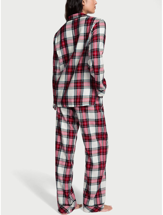 Піжама Фланелева Victoria's Secret Flannel Long Pajama Set_3